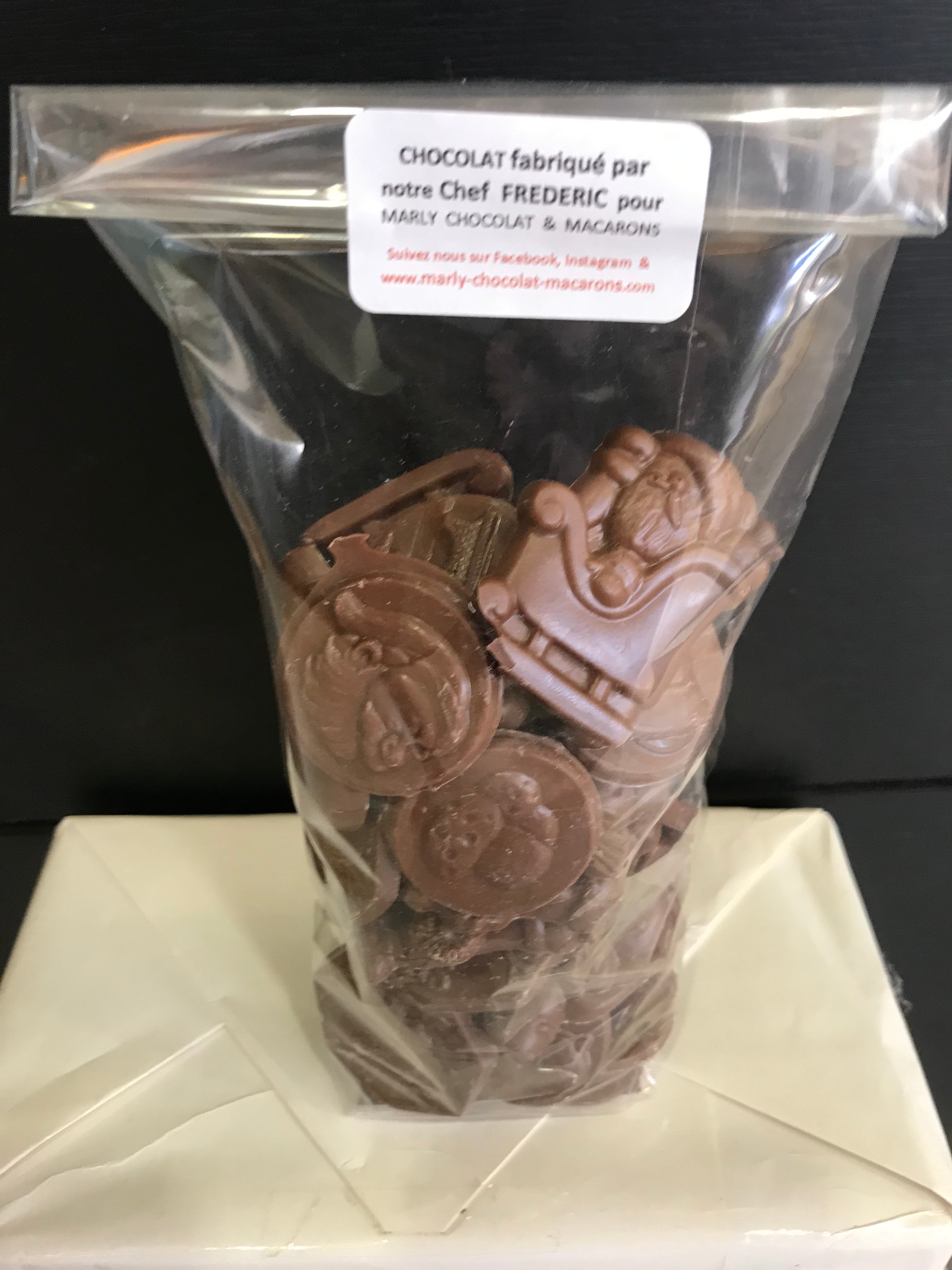 Sachet 250 g de miniatures de Noël lait