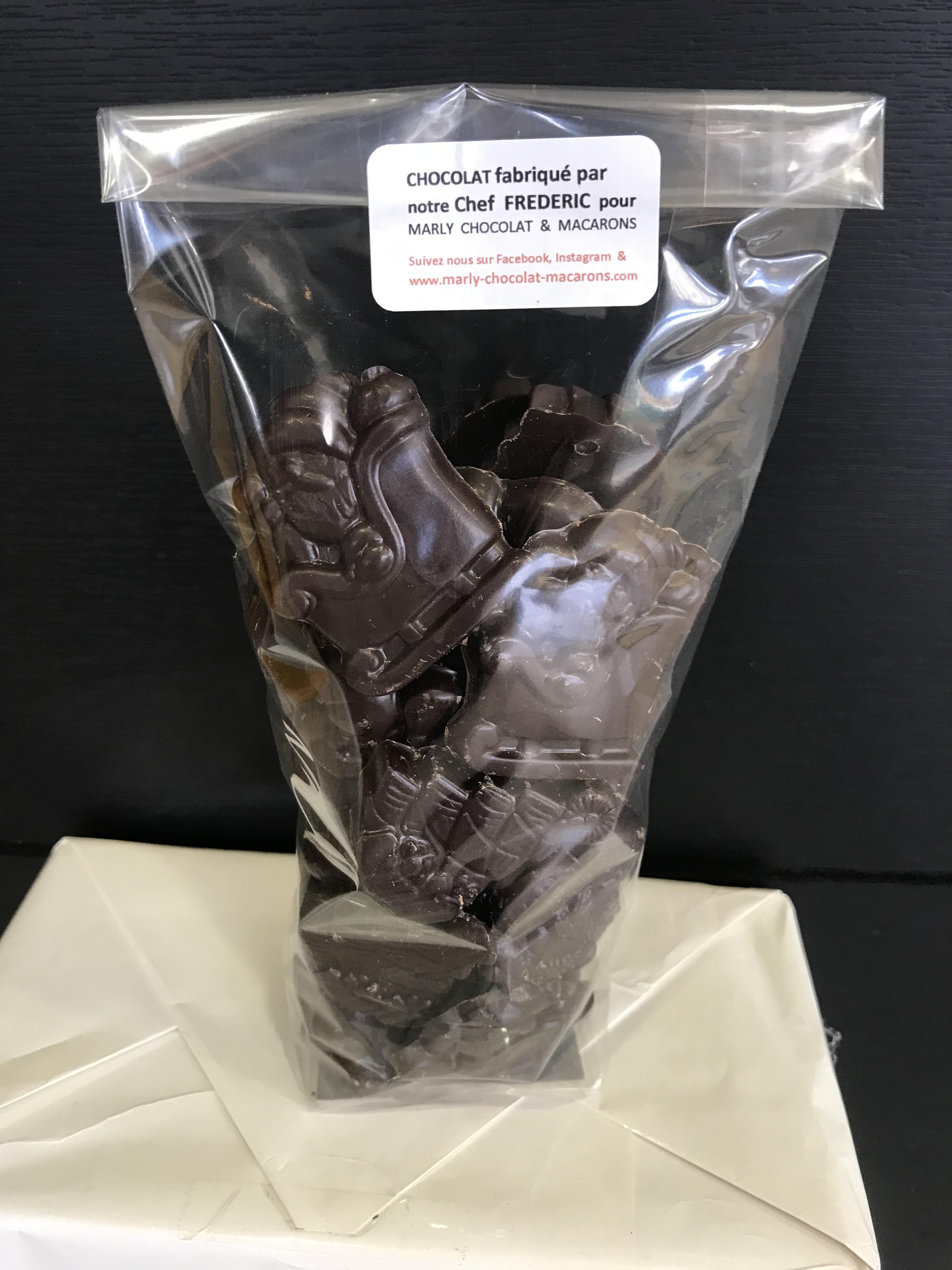 Sachet 250 g de miniatures de Noël noir