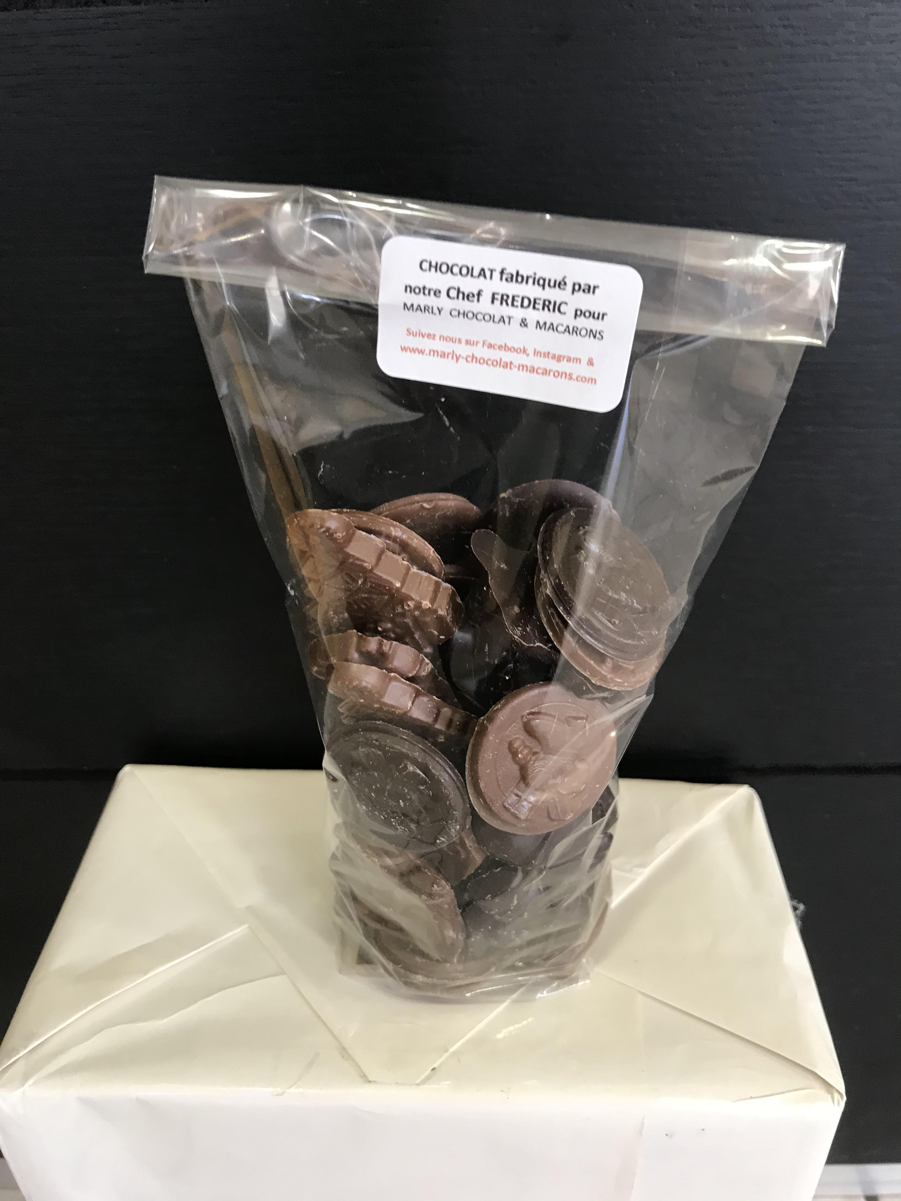 Sachet 250 g de miniatures de Noël noir /lait