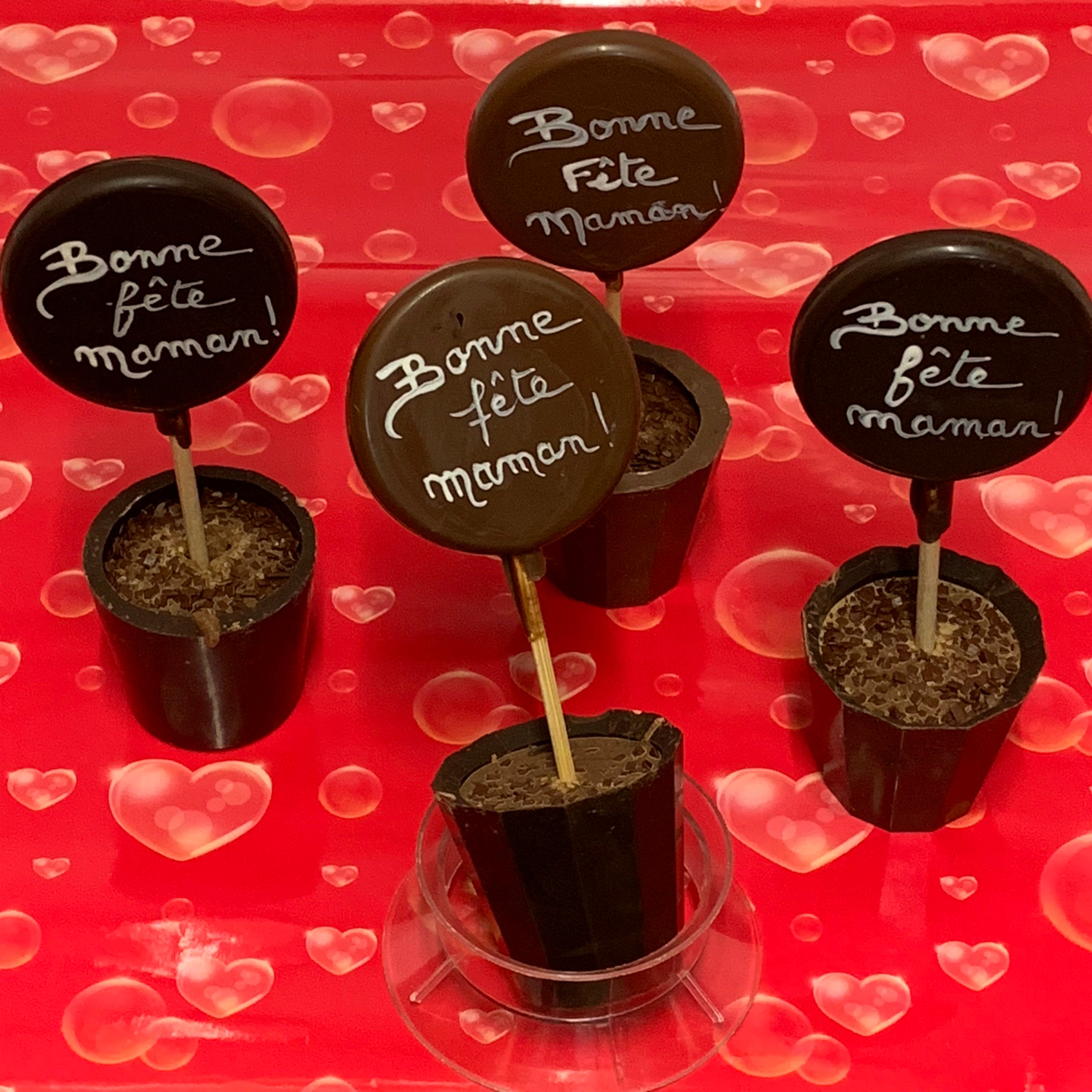 Pot en chocolat praliné