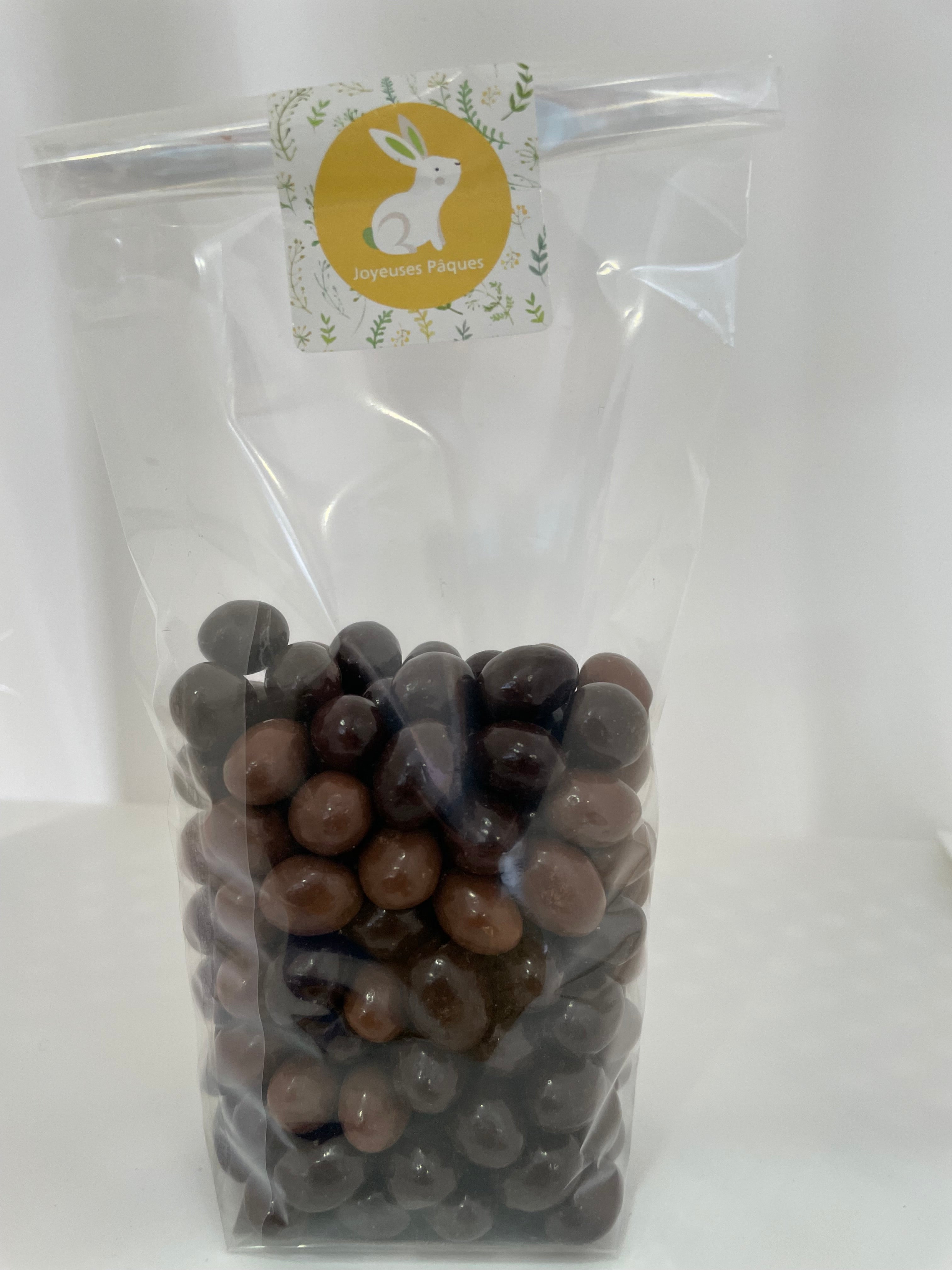 Sachet 200 g d'oeufs nougatine mélangés noir et lait